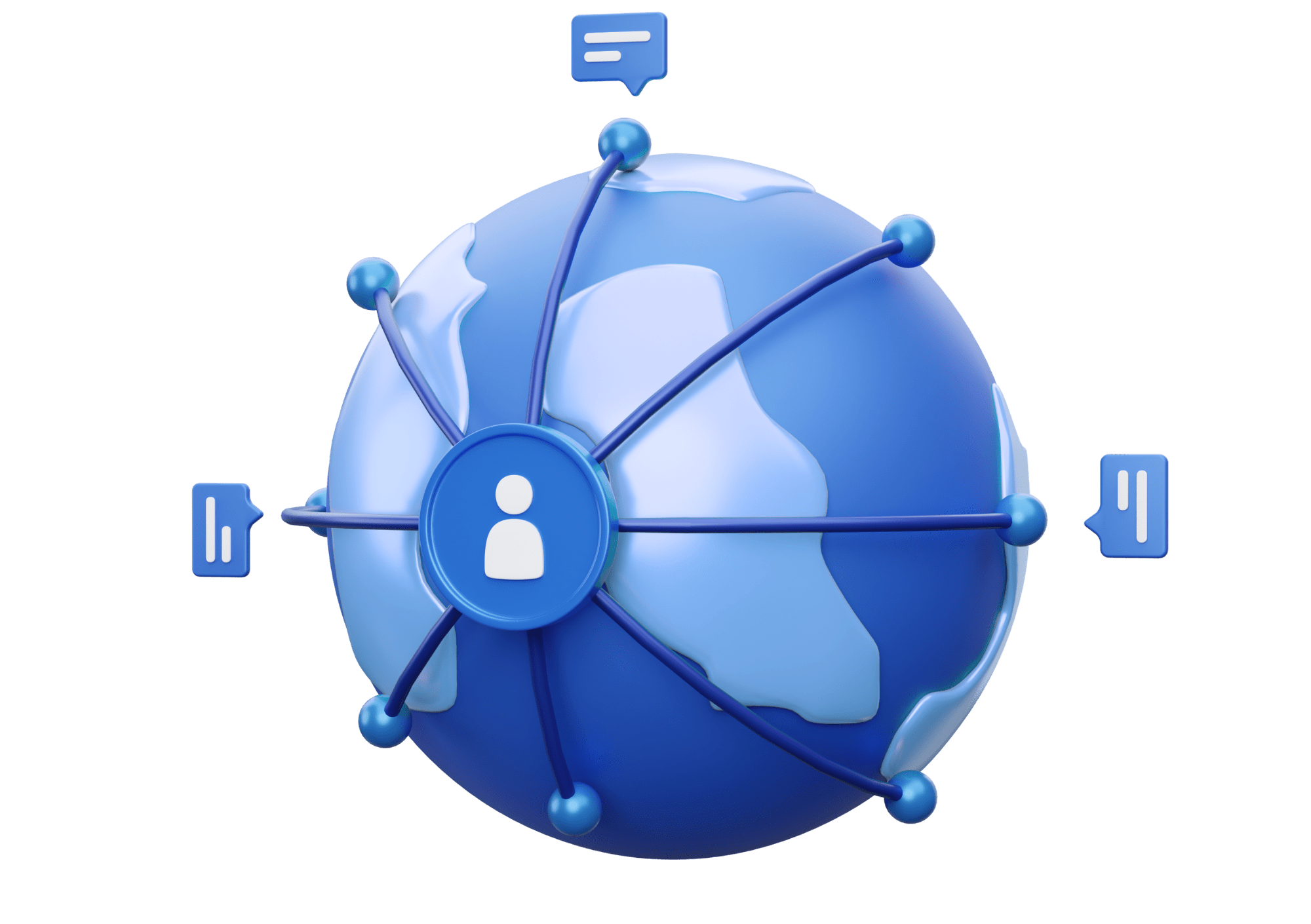 Connected Globe representing global medical research discovery